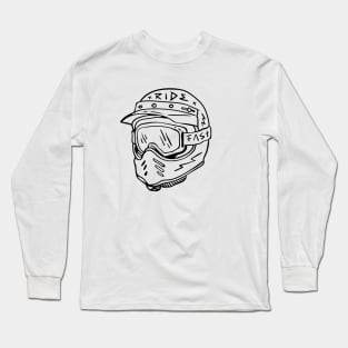 RIDE FAST HELMET Long Sleeve T-Shirt